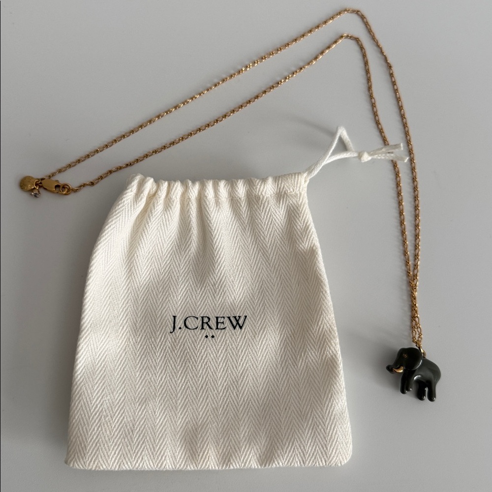 J. Crew Elephant Necklace